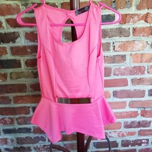 Body Central peplum tank top